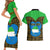 Sierra Leone Independence Day 2024 Couples Matching Short Sleeve Bodycon Dress and Hawaiian Shirt Happy 63rd Anniversary African Pattern - Wonder Print Shop