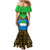 Sierra Leone Independence Day 2024 Family Matching Mermaid Dress and Hawaiian Shirt Happy 63rd Anniversary African Pattern - Wonder Print Shop