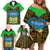 Sierra Leone Independence Day 2024 Family Matching Off Shoulder Short Dress and Hawaiian Shirt Happy 63rd Anniversary African Pattern - Wonder Print Shop