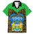 Sierra Leone Independence Day 2024 Family Matching Off Shoulder Short Dress and Hawaiian Shirt Happy 63rd Anniversary African Pattern - Wonder Print Shop