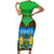 Sierra Leone Independence Day 2024 Family Matching Short Sleeve Bodycon Dress and Hawaiian Shirt Happy 63rd Anniversary African Pattern - Wonder Print Shop