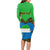 Sierra Leone Independence Day 2024 Long Sleeve Bodycon Dress Happy 63rd Anniversary African Pattern - Wonder Print Shop