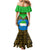 Sierra Leone Independence Day 2024 Mermaid Dress Happy 63rd Anniversary African Pattern - Wonder Print Shop