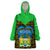 Sierra Leone Independence Day 2024 Wearable Blanket Hoodie Happy 63rd Anniversary African Pattern - Wonder Print Shop