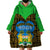 Sierra Leone Independence Day 2024 Wearable Blanket Hoodie Happy 63rd Anniversary African Pattern - Wonder Print Shop