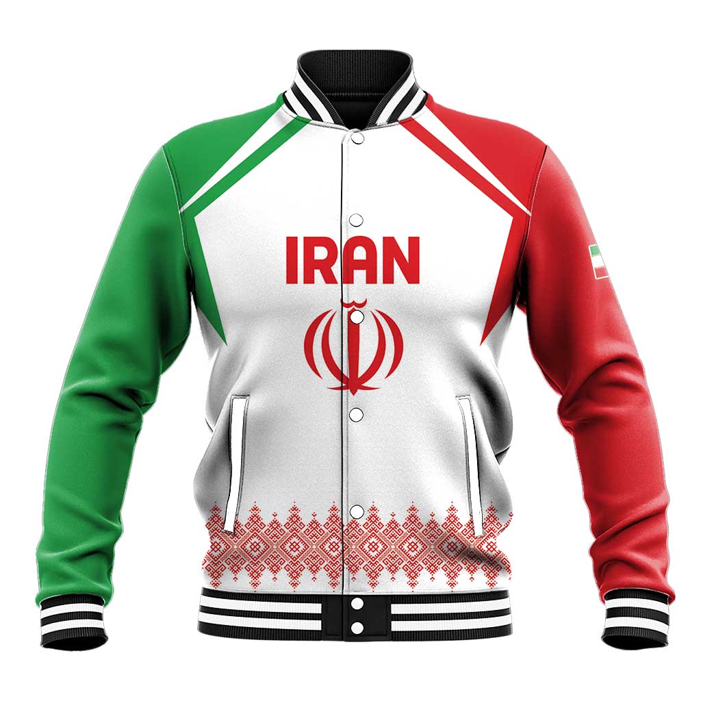 Custom Football 2026 Iran Baseball Jacket Team Melli Come On