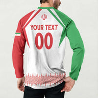Custom Football 2026 Iran Button Sweatshirt Team Melli Come On