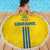 Ukraine 2024 Football Beach Blanket Ukrainian Folk Pattern - Wonder Print Shop