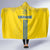 Ukraine 2024 Football Hooded Blanket Ukrainian Folk Pattern