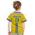 Custom Ukraine 2024 Football Kid T Shirt Ukrainian Folk Pattern - Wonder Print Shop