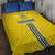 Ukraine 2024 Football Quilt Bed Set Ukrainian Folk Pattern - Wonder Print Shop