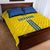 Ukraine 2024 Football Quilt Bed Set Ukrainian Folk Pattern - Wonder Print Shop