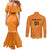 Custom Netherlands 2024 Football Couples Matching Mermaid Dress and Long Sleeve Button Shirt Holland Oranje Lions