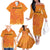 Custom Netherlands 2024 Football Family Matching Off The Shoulder Long Sleeve Dress and Hawaiian Shirt Holland Oranje Lions - Wonder Print Shop