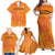 Custom Netherlands 2024 Football Family Matching Off Shoulder Maxi Dress and Hawaiian Shirt Holland Oranje Lions - Wonder Print Shop