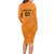 Custom Netherlands 2024 Football Long Sleeve Bodycon Dress Holland Oranje Lions - Wonder Print Shop