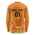 Custom Netherlands 2024 Football Long Sleeve Shirt Holland Oranje Lions - Wonder Print Shop