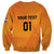 Custom Netherlands 2024 Football Sweatshirt Holland Oranje Lions