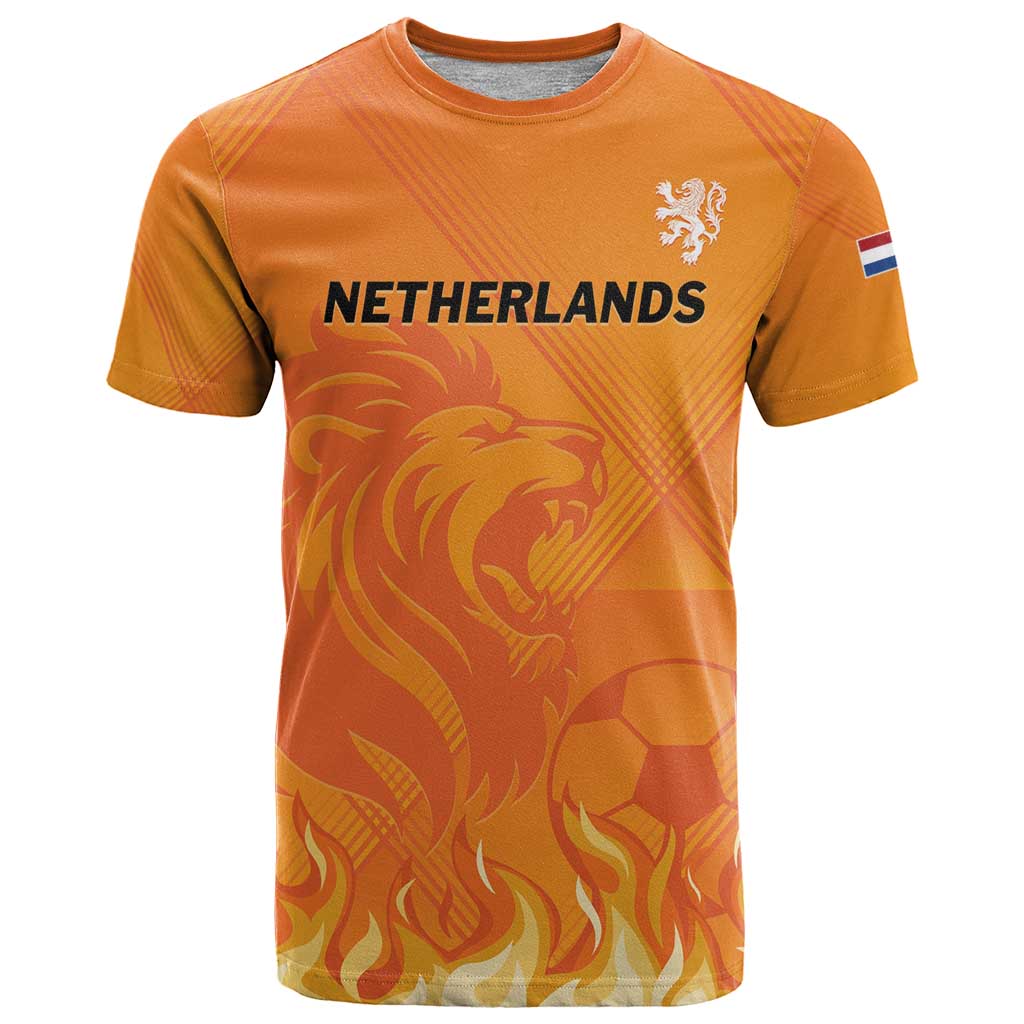 Custom Netherlands 2024 Football T Shirt Holland Oranje Lions