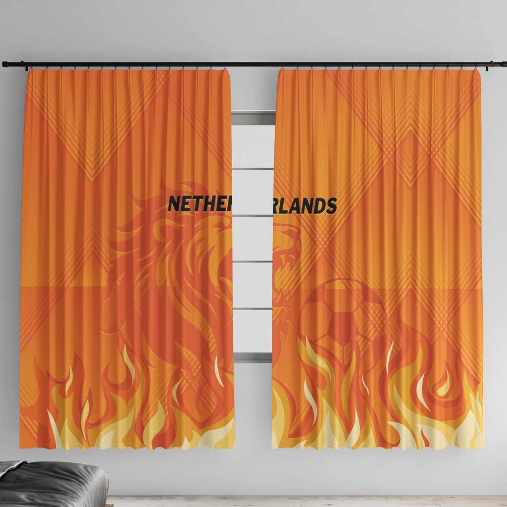 Netherlands 2024 Football Window Curtain Holland Oranje Lions