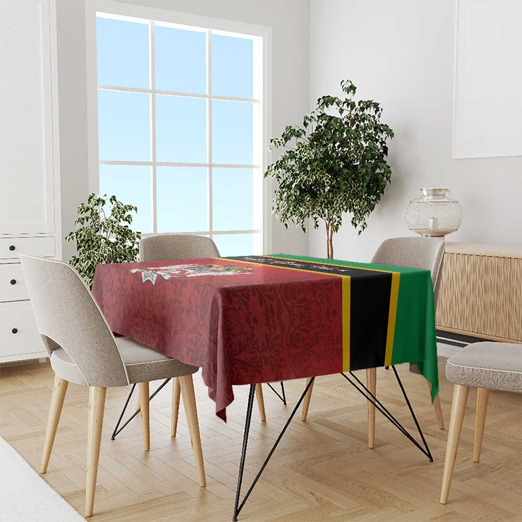 Saint Kitts and Nevis Royal Pattern Tablecloth - Wonder Print Shop