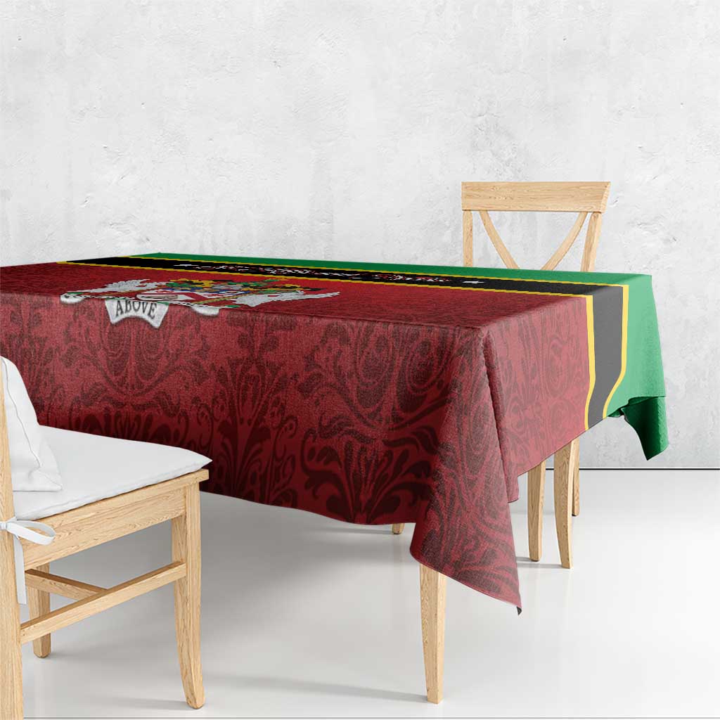 Saint Kitts and Nevis Royal Pattern Tablecloth - Wonder Print Shop