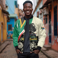 Personalized Nelson Mandela Day Bomber Jacket South Africa Vintage Stylized