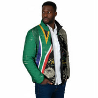Personalized Nelson Mandela Day Padded Jacket South Africa Vintage Stylized