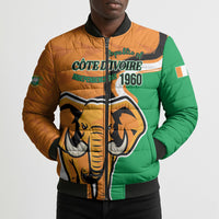 Personalised Ivory Coast August 7th 1960 Bomber Puffer Jacket Happy Independence Day