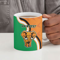 Personalised Ivory Coast August 7th 1960 Ceramic Mug Happy Independence Day