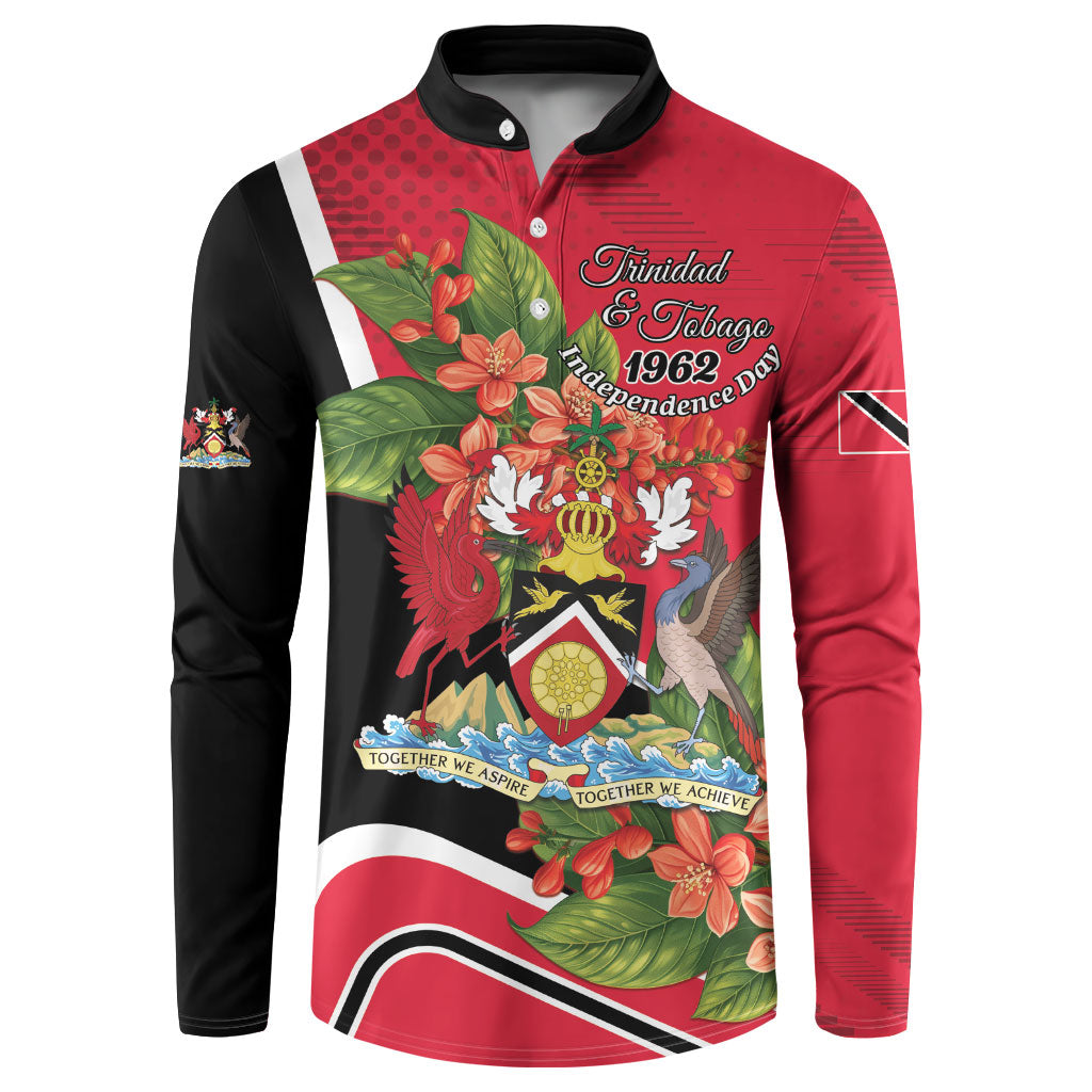 Personalised Trinidad and Tobago 1962 Button Sweatshirt Happy Independence Day