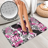Pink Power Graffiti Bathroom Set Breast Cancer Awareness - Wonder Print Shop
