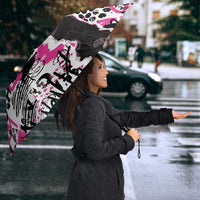 Pink Power Graffiti Umbrella Breast Cancer Awareness - Wonder Print Shop