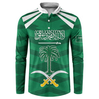 Personalized Saudi Arabia Button Sweatshirt Happy National Day
