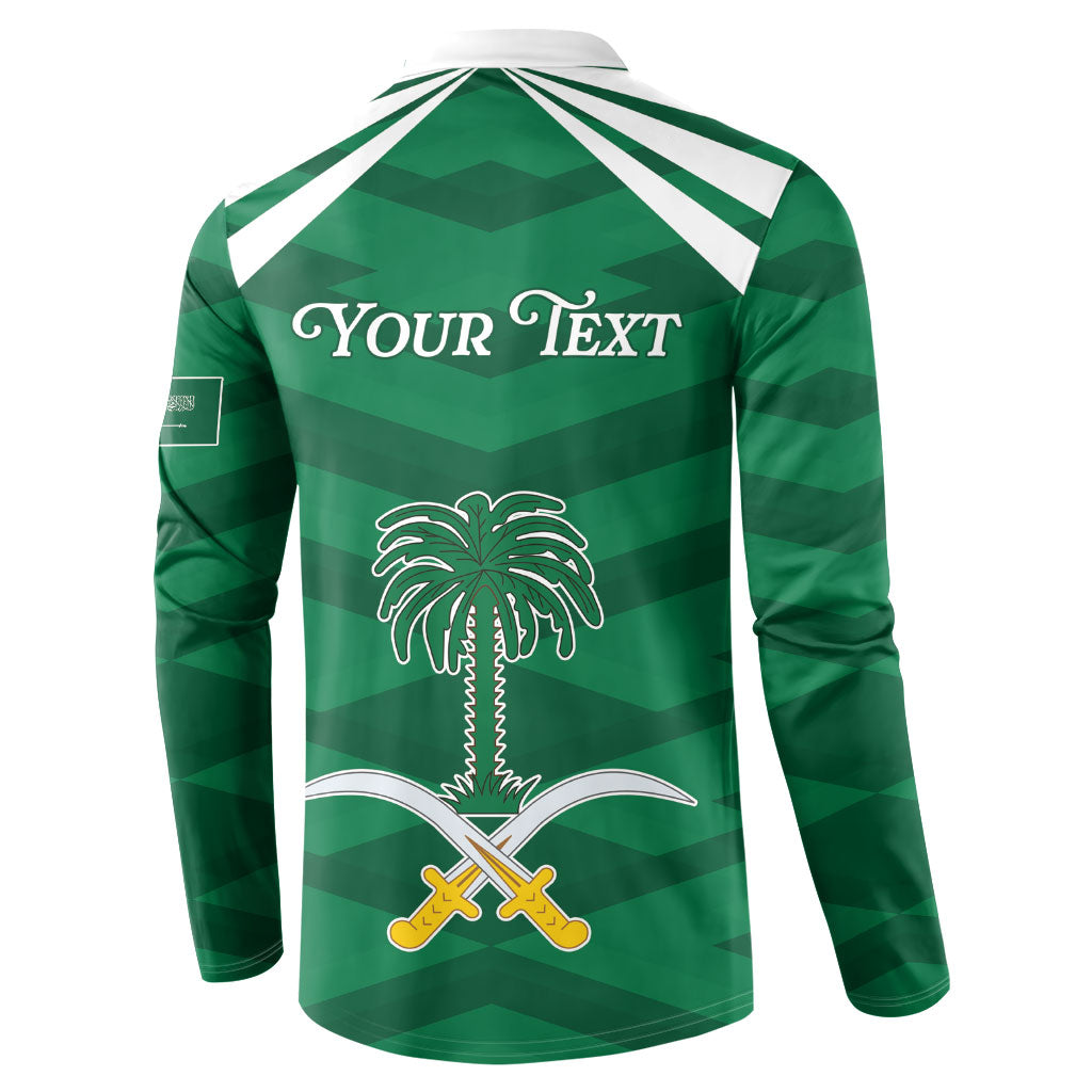 Personalized Saudi Arabia Button Sweatshirt Happy National Day