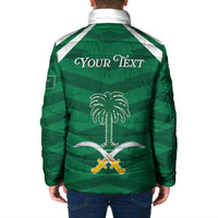 Personalized Saudi Arabia Padded Jacket Happy National Day