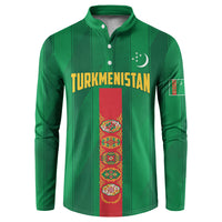 Personalized Turkmenistan Button Sweatshirt Happy Independence Day