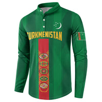 Personalized Turkmenistan Button Sweatshirt Happy Independence Day