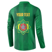 Personalized Turkmenistan Button Sweatshirt Happy Independence Day