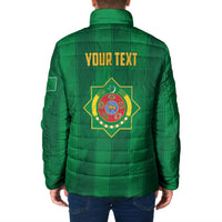 Personalized Turkmenistan Padded Jacket Happy Independence Day