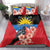 Antigua and Barbuda Bedding Set Magnificent Frigatebird Hibiscus - Wonder Print Shop