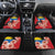 Antigua and Barbuda Car Mats Magnificent Frigatebird Hibiscus - Wonder Print Shop