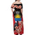 Personalized Antigua and Barbuda Off Shoulder Maxi Dress Magnificent Frigatebird Hibiscus - Wonder Print Shop