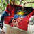 Antigua and Barbuda Quilt Magnificent Frigatebird Hibiscus - Wonder Print Shop