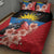 Antigua and Barbuda Quilt Bed Set Magnificent Frigatebird Hibiscus - Wonder Print Shop