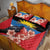 Antigua and Barbuda Quilt Bed Set Magnificent Frigatebird Hibiscus - Wonder Print Shop