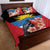 Antigua and Barbuda Quilt Bed Set Magnificent Frigatebird Hibiscus - Wonder Print Shop