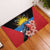 Antigua and Barbuda Rubber Doormat Magnificent Frigatebird Hibiscus - Wonder Print Shop