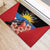 Antigua and Barbuda Rubber Doormat Magnificent Frigatebird Hibiscus - Wonder Print Shop