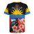 Personalized Antigua and Barbuda Rugby Jersey Magnificent Frigatebird Hibiscus - Wonder Print Shop